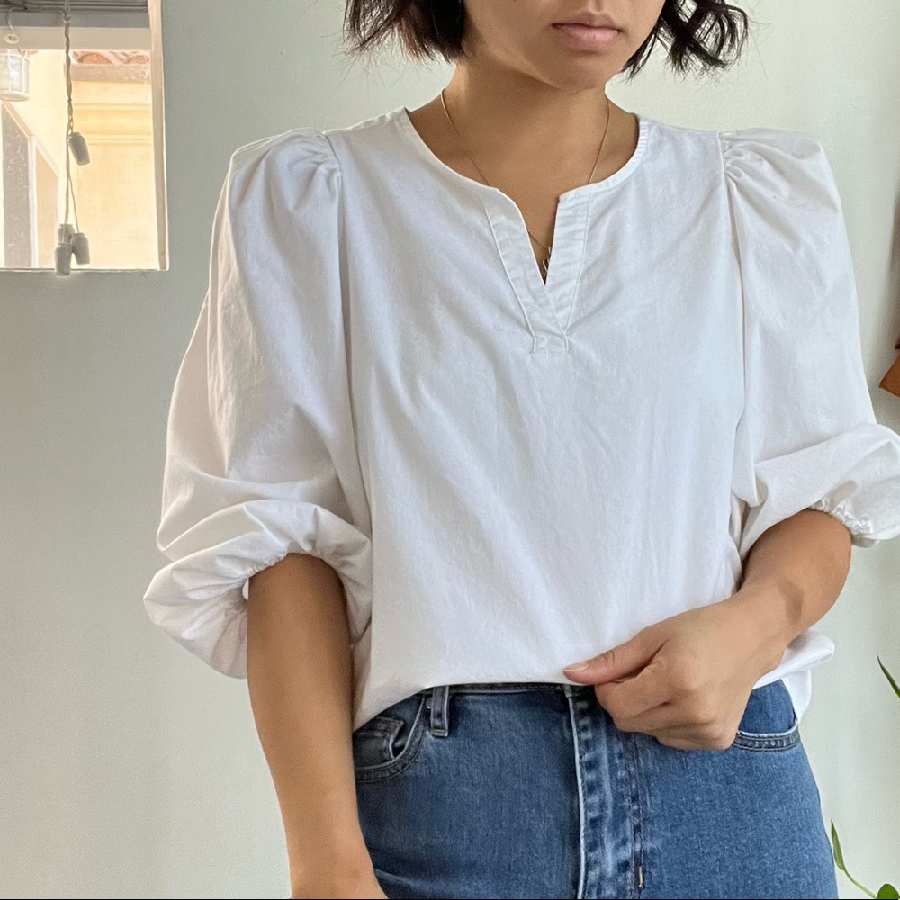 Banana republic puff sleeve